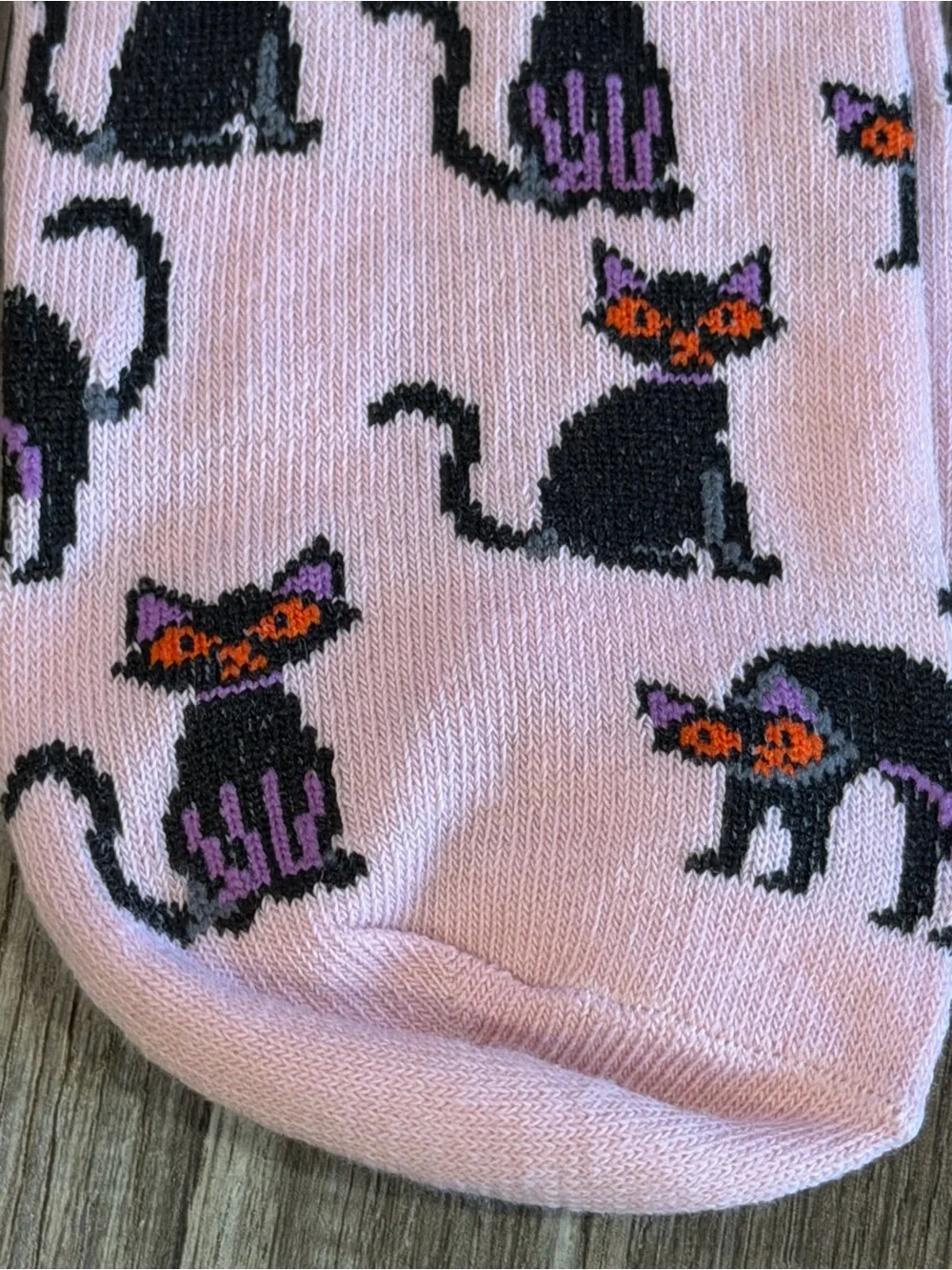 Halloween Cat Crew and Ankle Socks - Black & Pink